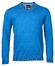 Baileys V-Neck Pullover Single Knit Pima Cotton Trui Bright Blue
