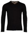 Baileys V-Neck Single Knit Pima Cotton Pullover Black