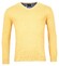 Baileys V-Neck Single Knit Pima Cotton Pullover Light Yellow Melange