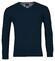 Baileys V-Neck Single Knit Uni Pima Cotton Pullover Dark Blue