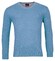 Baileys V-Neck Single Knit Uni Pima Cotton Trui Midden Blauw