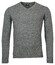 Baileys V-Neck Uni Color Lambswool Pullover Grey