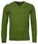 Baileys V-Neck Uni Color Lambswool Trui Grasgroen