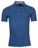 Baileys Vague 2-Tone Oxford Pique Allover Poloshirt Mid Blue