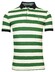 Baileys Yarn Dyed Stripes Solid Pique 2-Tone Poloshirt Green