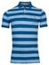 Baileys Yarn Dyed Stripes Solid Pique 2-Tone Poloshirt Light Blue
