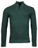 Baileys Zip Collar 2Tone Jacquard Plated Pullover Bottle Green
