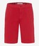 Brax Bari Casual Flat-Front Cotton Flex Twill Bermuda Indian Red