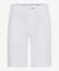 Brax Bari Casual Flat-Front Cotton Flex Twill Bermuda White