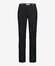 Brax Cadiz Minimal Fantasy Pattern Wool Look Cotton Blend Easy Care Broek Antraciet