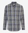 Brax Daniel Button-Down Check Shirt Olive Green