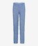 Brax Evans Lightweight Linnen Easy Care Flat-Front Broek Dusty Blue