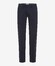 Brax Evans Triple Stone Soft Cotton Blend Flat-Front Broek Monochrome