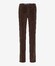 Brax Fabio Chino Flat-Front Soft Touch Corduroy Blue Planet Ribbroek Nut