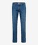 Brax Fabio Flat-Front Authentic Denim Jeans Mid Blue