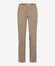 Brax Fabio Minimal Pattern Hi-Flex Cotton Satin Flat-Front Chino Broek Canvas