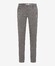 Brax Fabio Modern Wool Look Flat Front Fine Pattern Broek Grafiet