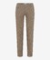 Brax Fabio Wool Look Cotton Blend Minimal Pattern Broek Beige