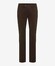 Brax Jim Easy Care Soft Satin Weave Broek Daily Brown