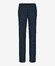 Brax Joe Fine Woven Jersey Flat Front Broek Donker Blauw