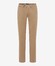 Brax Joe Uni Color Cotton Flat-Front Fine Stretch Broek Beige