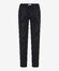 Brax Phil Drawstring Micro Check Fine Jersey Broek Dark Navy