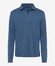 Brax Pirlo Interlock Jersey Luxury Soft Cotton-Lyocell Blend Polo Steel Blue