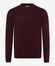 Brax Rick Lambswool Material Mix Pullover Port Red