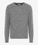 Brax Rick Texture Knit Crew Neck Pullover Mid Grey