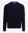 Brax Rick Uni Color Texture Knit Crew Neck Pullover Athletic