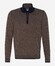 Brax Steffen Zip Collar Pullover Camel