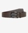 Brax Textured Leather Riem Bruin