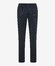 Brax Thilo Texture Faux Uni Fine Jersey Broek Donker Blauw