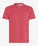 Brax Timmy Jersey Linnen Katoen Rich Mélange Color T-Shirt Signal Red