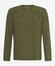 Brax Timon Fine Cotton Subtle Texture Long Sleeve T-Shirt Hunter