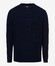 Brax Timon Fine Cotton Subtle Texture Long Sleeve T-Shirt Universe