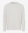 Brax Timon Long Sleeve Interlock Jersey Organic Cotton T-Shirt Gebroken Wit