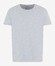 Brax Tony Short Sleeve Fine Jersey Crew Neck T-Shirt Platinum