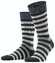 Burlington Blackpool Striped Socks Black