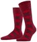 Burlington Danny Check Socks Cranberry