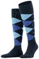 Burlington King Argyle Socks Marine Melange