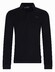 Cavallaro Napoli Basso Uni Color Long Sleeve Poloshirt Black