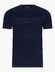 Cavallaro Napoli Beciano Tee Front Logo Pattern T-Shirt Dark Evening Blue