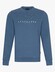 Cavallaro Napoli Cavezzio Crew Neck Front Logo Sweat Pullover Greyblue