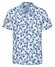 Desoto Large Leaves Pattern Lido Collar Shirt Blue-Light Blue