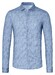 Desoto Linnen Look Knitted Cotton Shirt Denim Blue