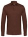 Desoto Long Sleeve Pique Optics Jersey Uni Poloshirt Brown