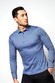 Desoto Long Sleeve Pique Optics Jersey Uni Poloshirt Dove Blue