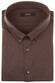 Desoto Luxury Short Sleeve Pique Button Down Shirt Dark Brown Melange