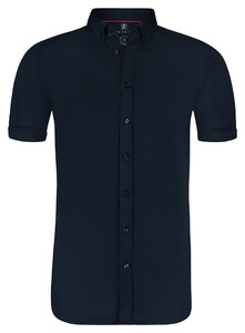 Desoto Modern Button Down Short Sleeve Cityshirt Overhemd Dark Navy